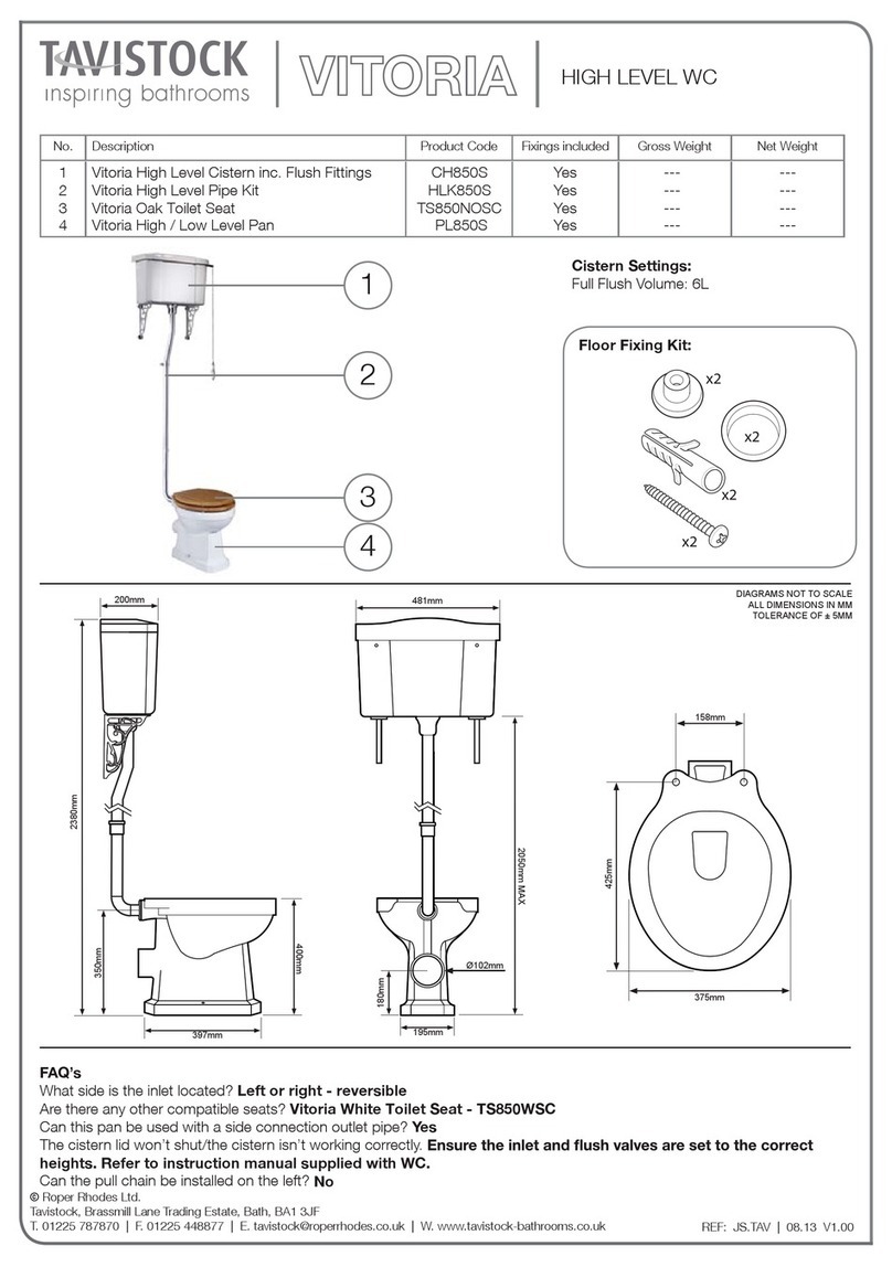 Tavistock VITORIA PL850S manual