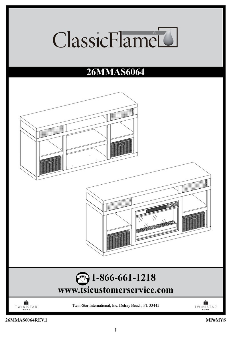 Twin-Star International ClassicFlame 26MMAS6064 manual Twin-Star International ClassicFlame 26MMAS6064 manual