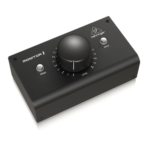 Behringer Monitor1 User manual Behringer Monitor1 User manual
