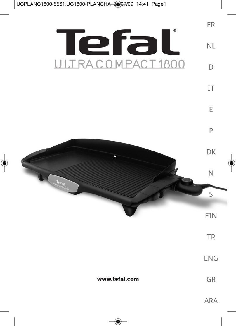 TEFAL ULTRACOMPACT 1800 TG380054 manual