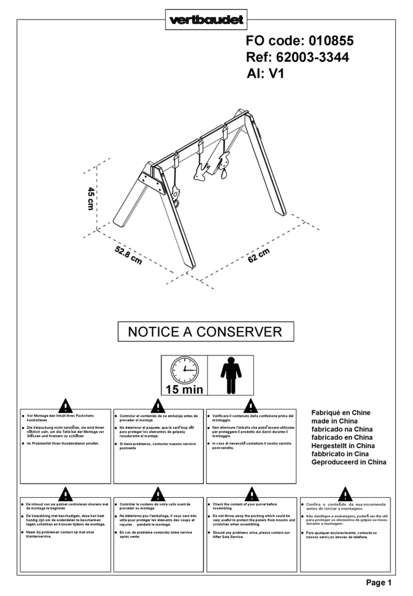 VERTBAUDET Sirius 010855 manual