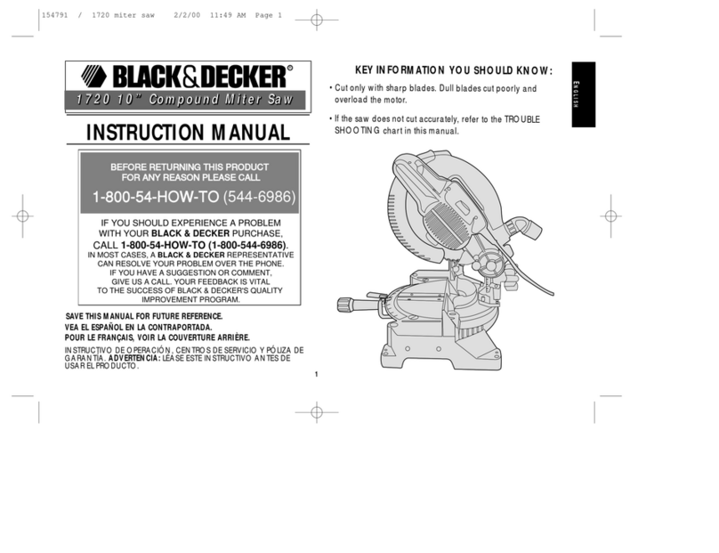 Black & Decker 1720 instruction manual