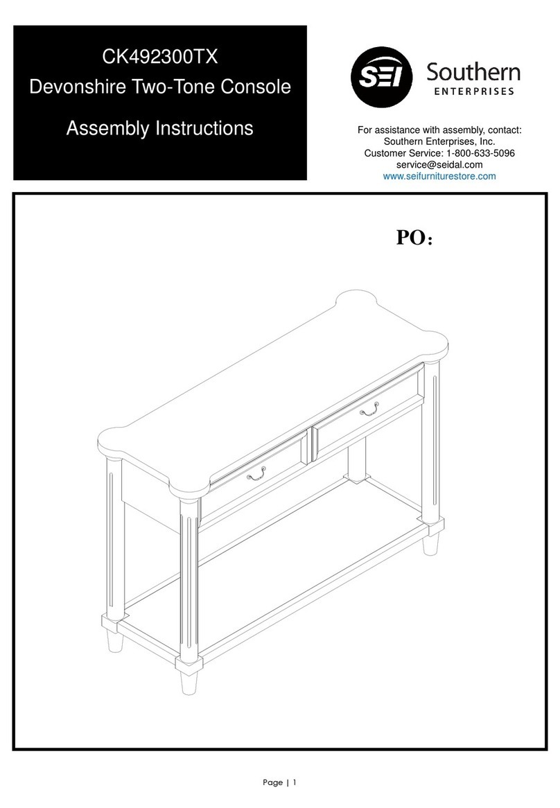 Southern Enterprises CK492300TX Assembly instructions Southern Enterprises CK492300TX Assembly instructions