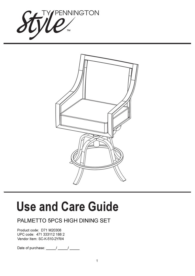 Ty Pennington Style PALMETTO Use and care guide