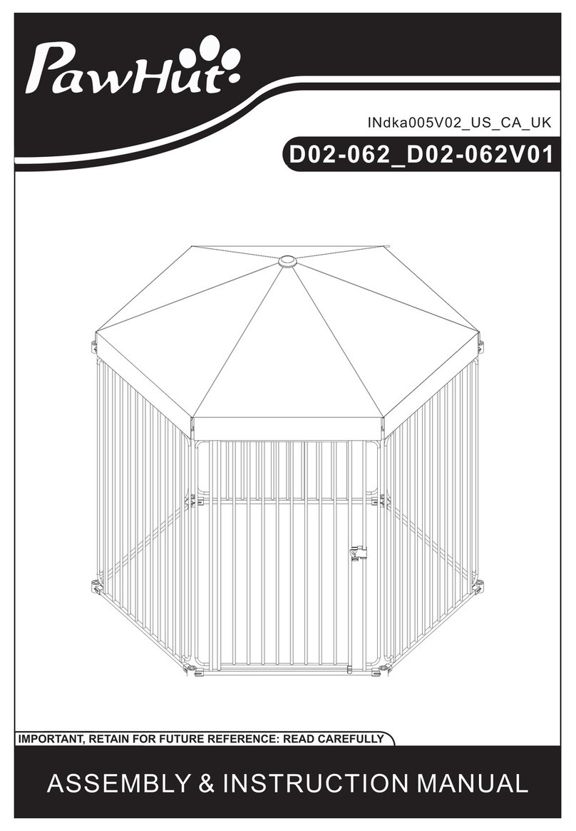 PawHut D02-062 Installation guide PawHut D02-062 Installation guide