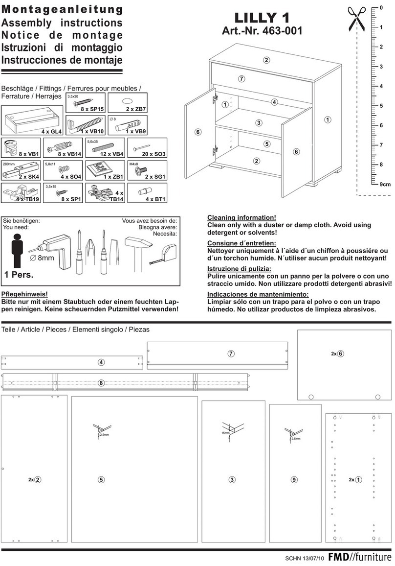 FMD Furniture LILLY 1 Assembly instructions