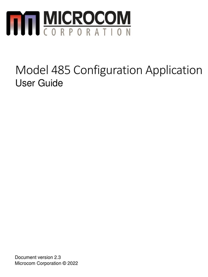 Microcom 485 User manual