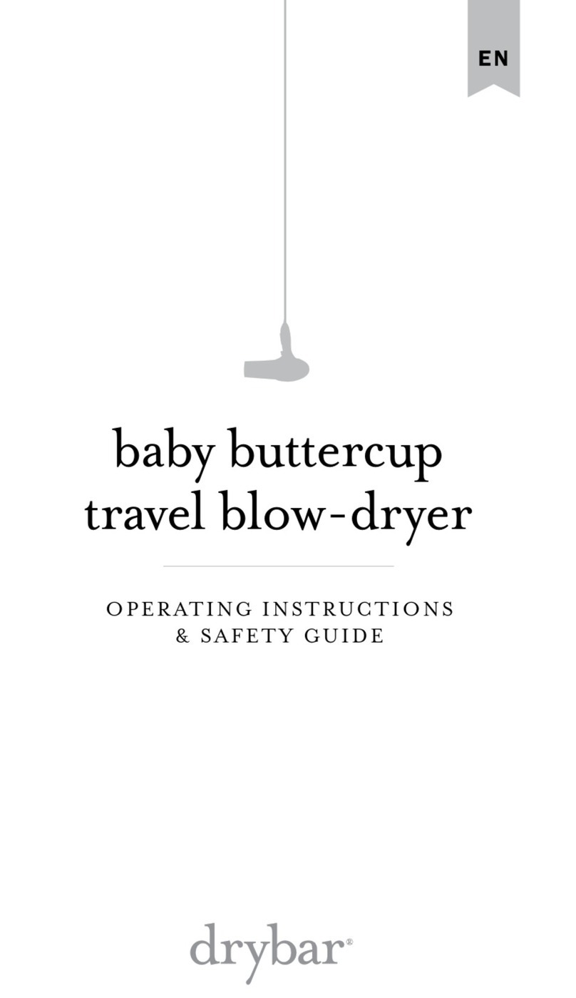 drybar Baby Buttercup 900-1025-4 Operating instructions  & safety guide