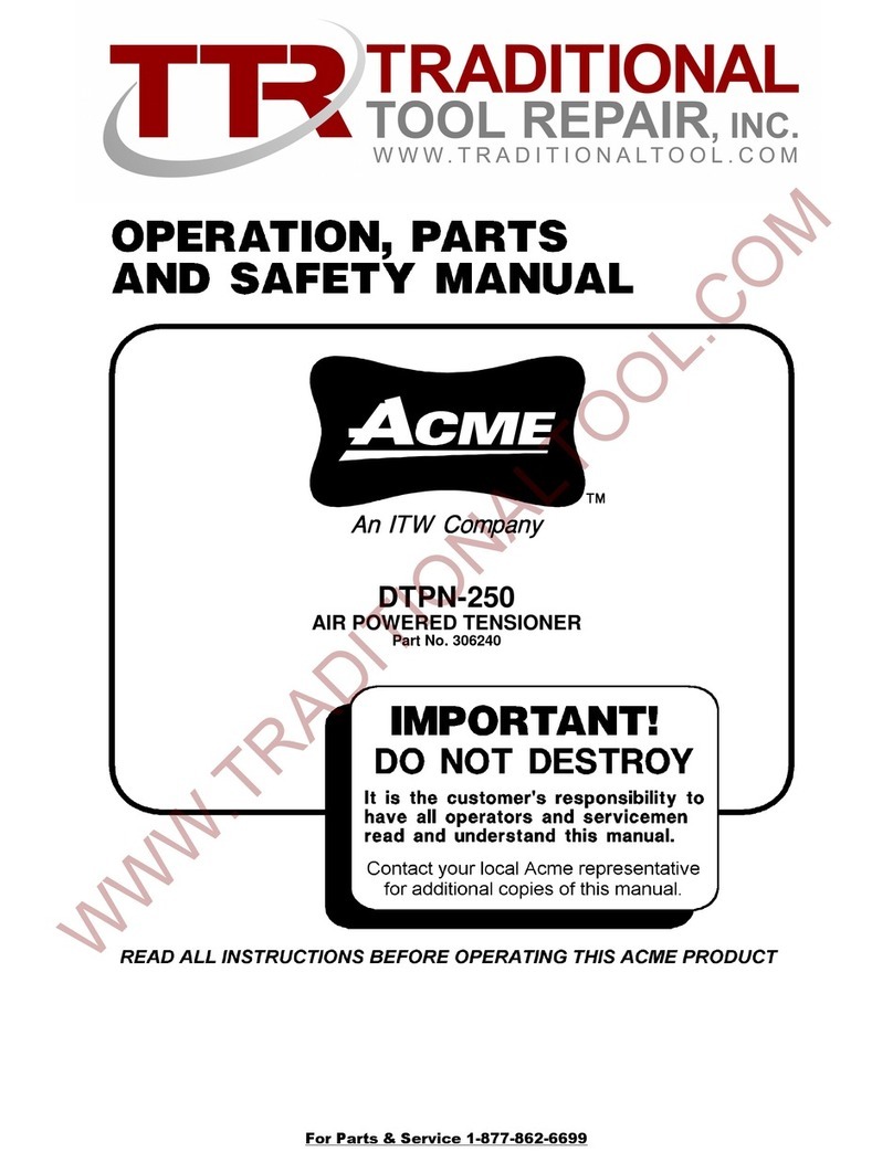 ITW ACME DTPN-250 Operation, parts and safety manual