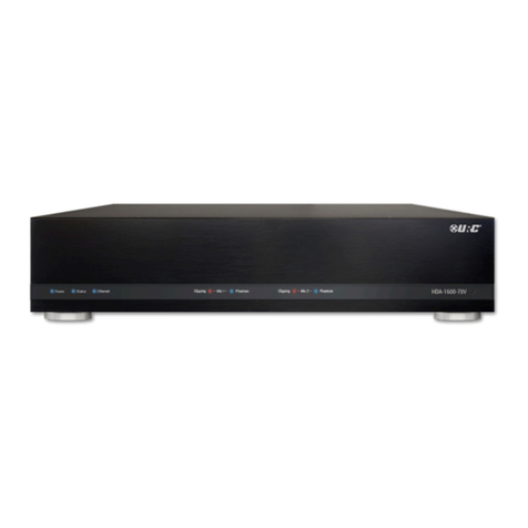 URC Total Control HDA-1600-70V User manual