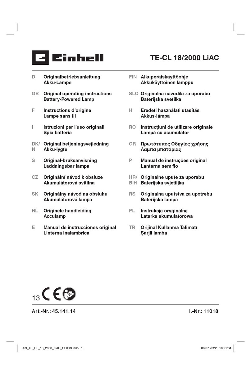 EINHELL TE-CL 18/2000 LiAC Original operating instructions