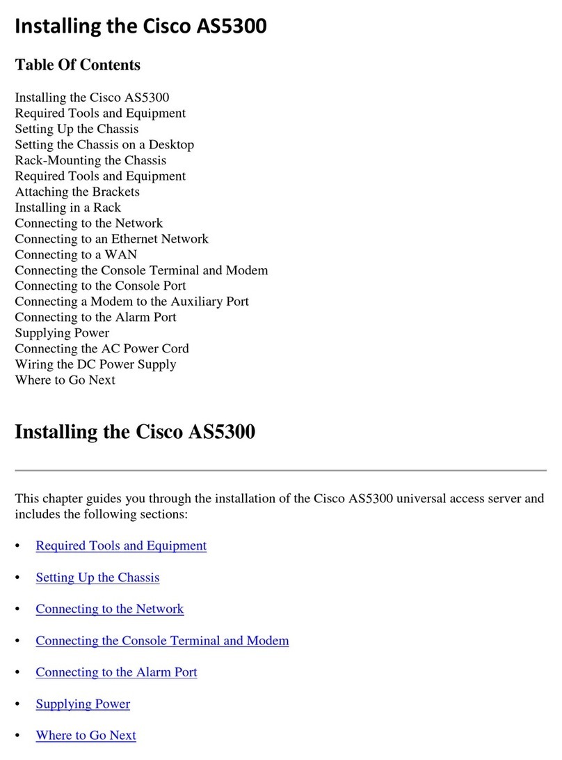 Cisco AS5300 - Universal Access Server User manual