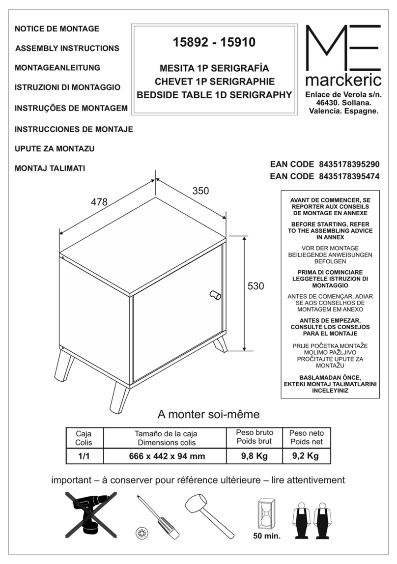ME MARCKERIC 15892 Assembly instructions ME MARCKERIC 15892 Assembly instructions
