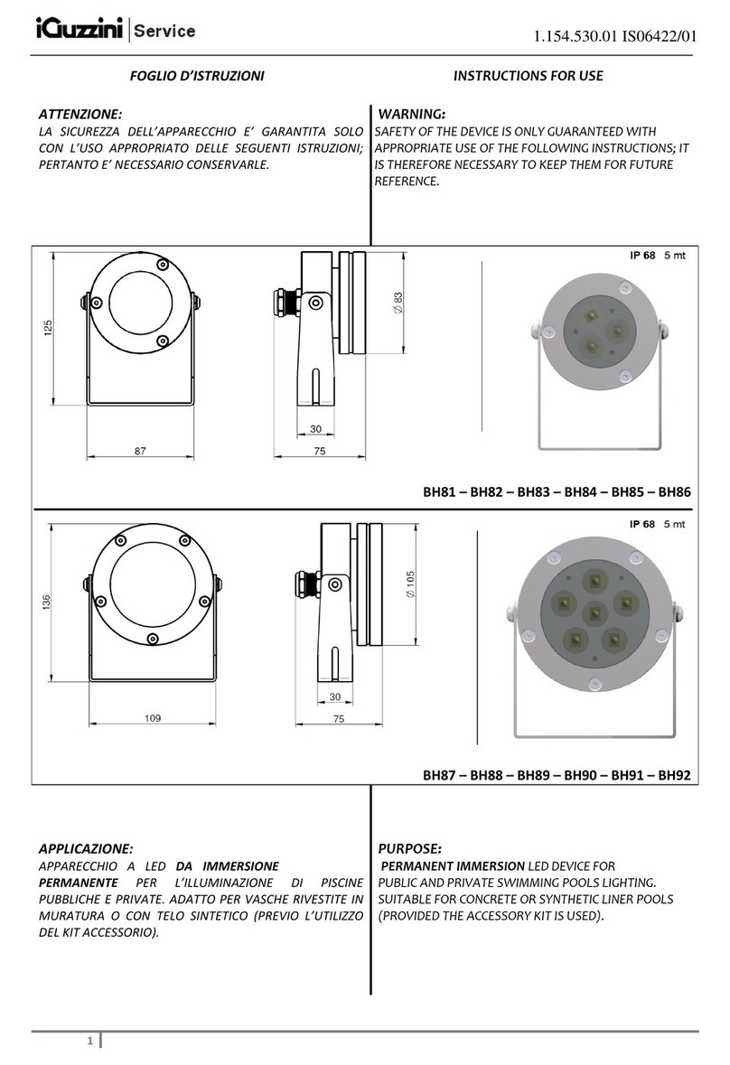 iGuzzini BH81 Instructions for use