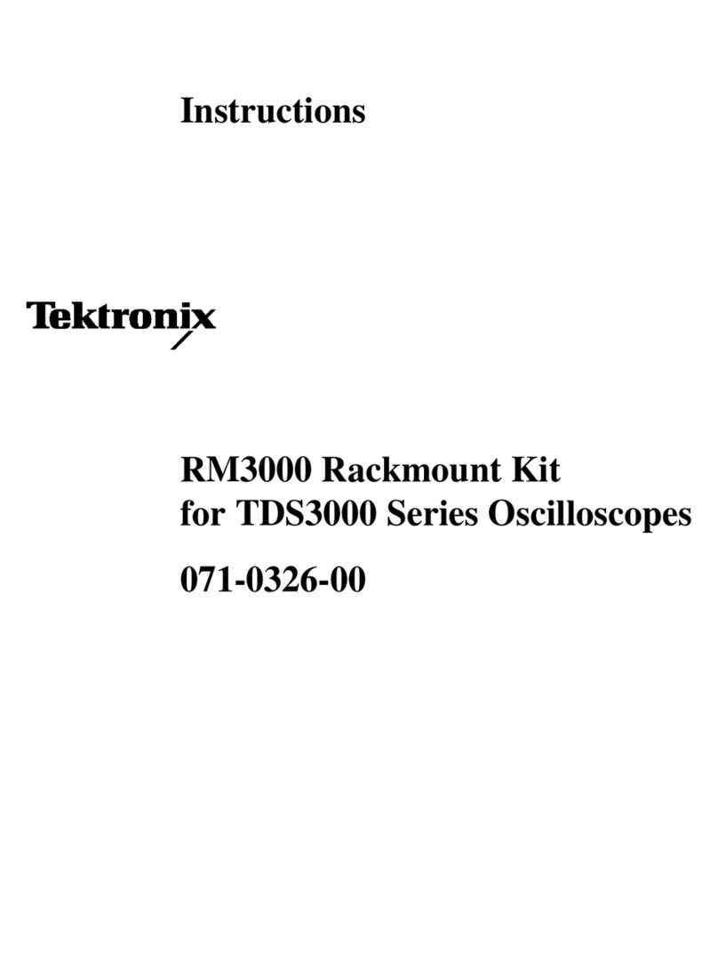 Tektronix RM3000 User manual
