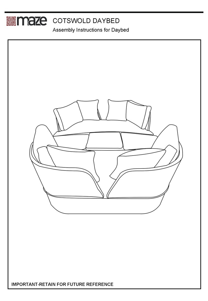 MAZE COTSWOLD Assembly instructions MAZE COTSWOLD Assembly instructions