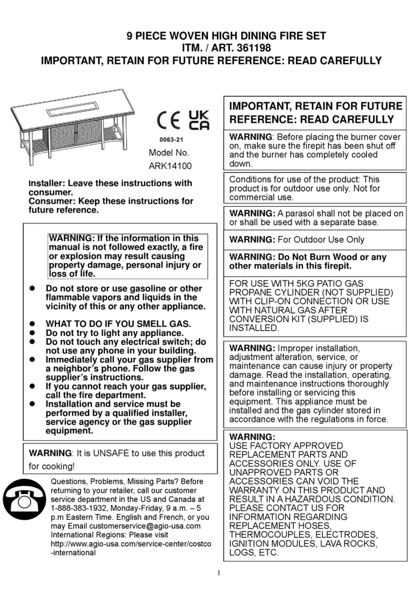 Agio Edison ARK14100 Assembly instructions