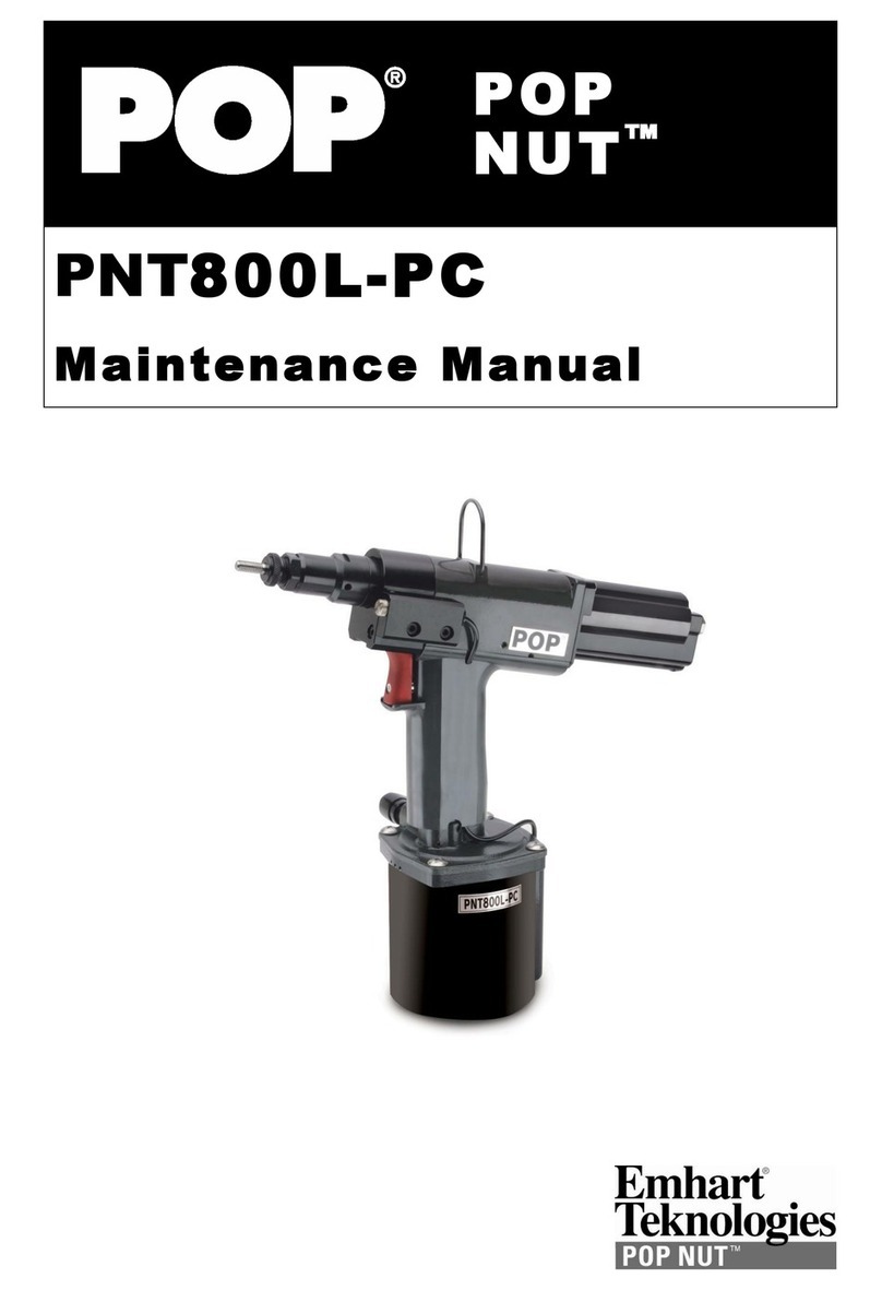 Pop Pop Nut PNT800L-PC Maintenance manual
