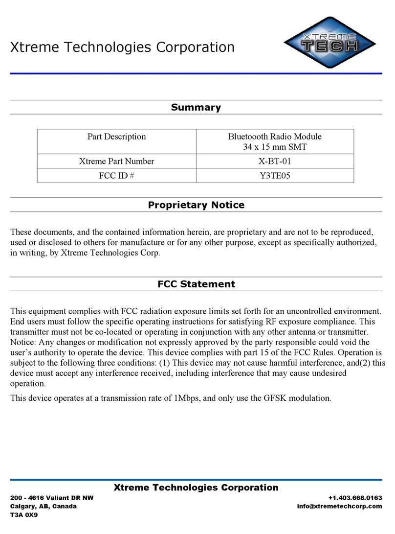 XTREME TECHNOLOGIES X-BT-01 quick start guide