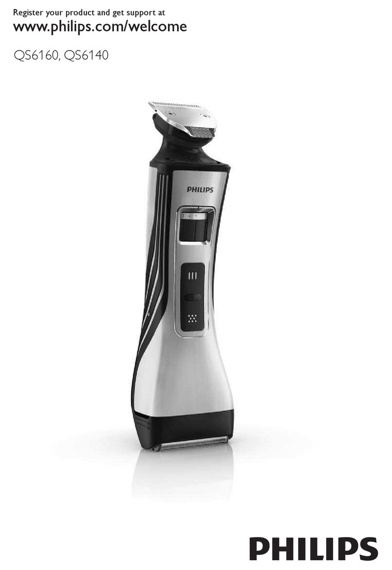 Philips Styleshaver Pro QS6140 User manual Philips Styleshaver Pro QS6140 User manual