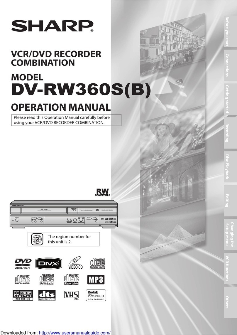 Sharp DV-RW360B User manual Sharp DV-RW360B User manual