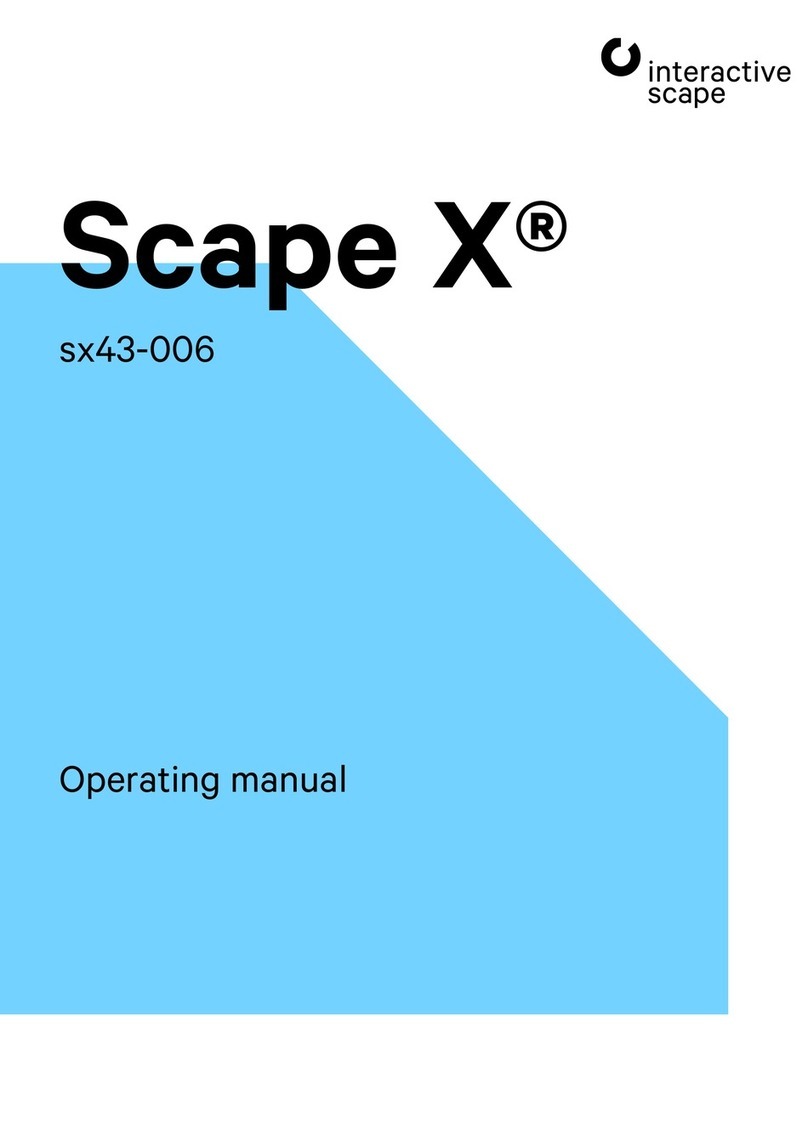 interactive scape Scape X sx43-006 operating manual