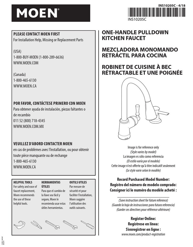 Moen CA87003SRS User manual