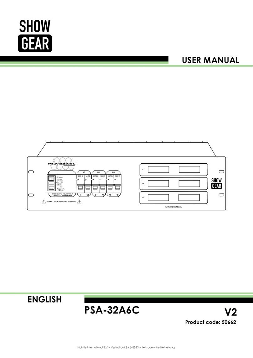 Showgear PSA-32A6C User manual Showgear PSA-32A6C User manual