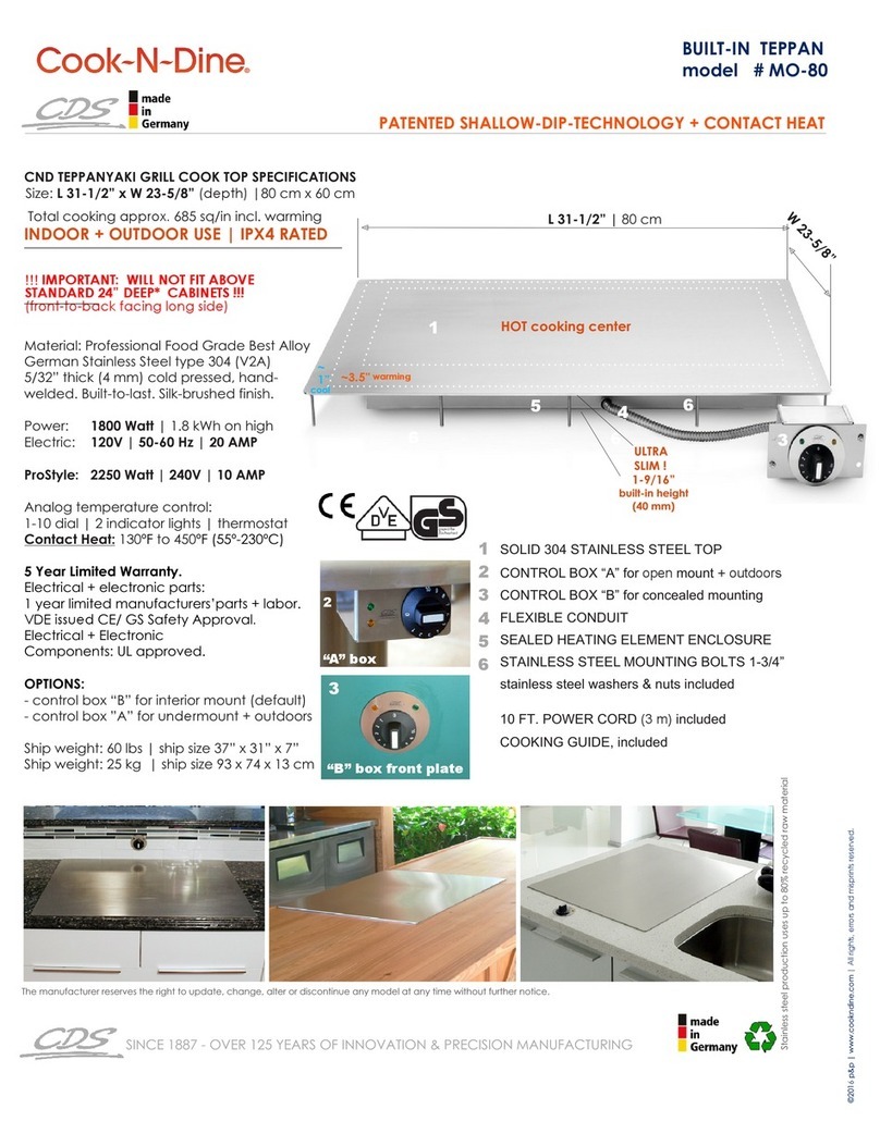 CDS Cook-N-Dine MO-80 manual