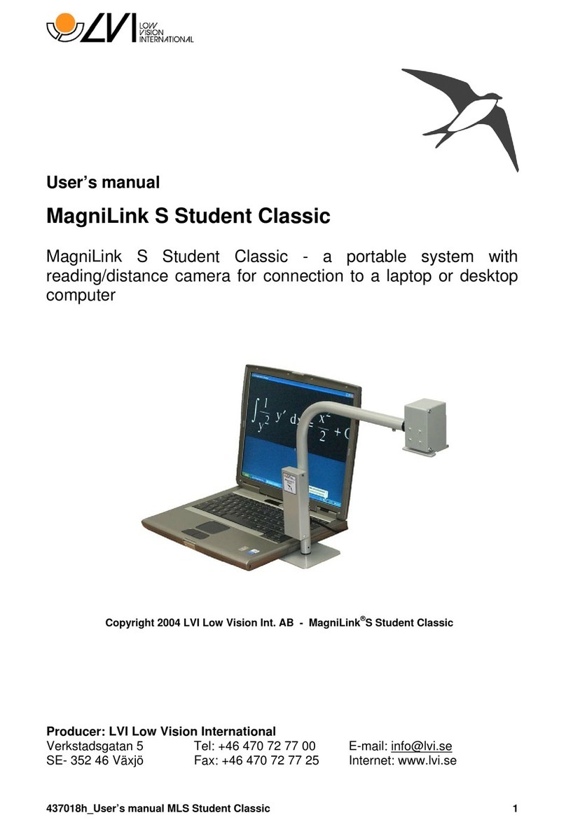 LVI MagniLink S Student Classic user manual LVI MagniLink S Student Classic user manual