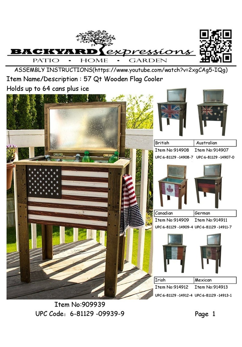 Backyard Expressions 909939 Assembly instructions Backyard Expressions 909939 Assembly instructions