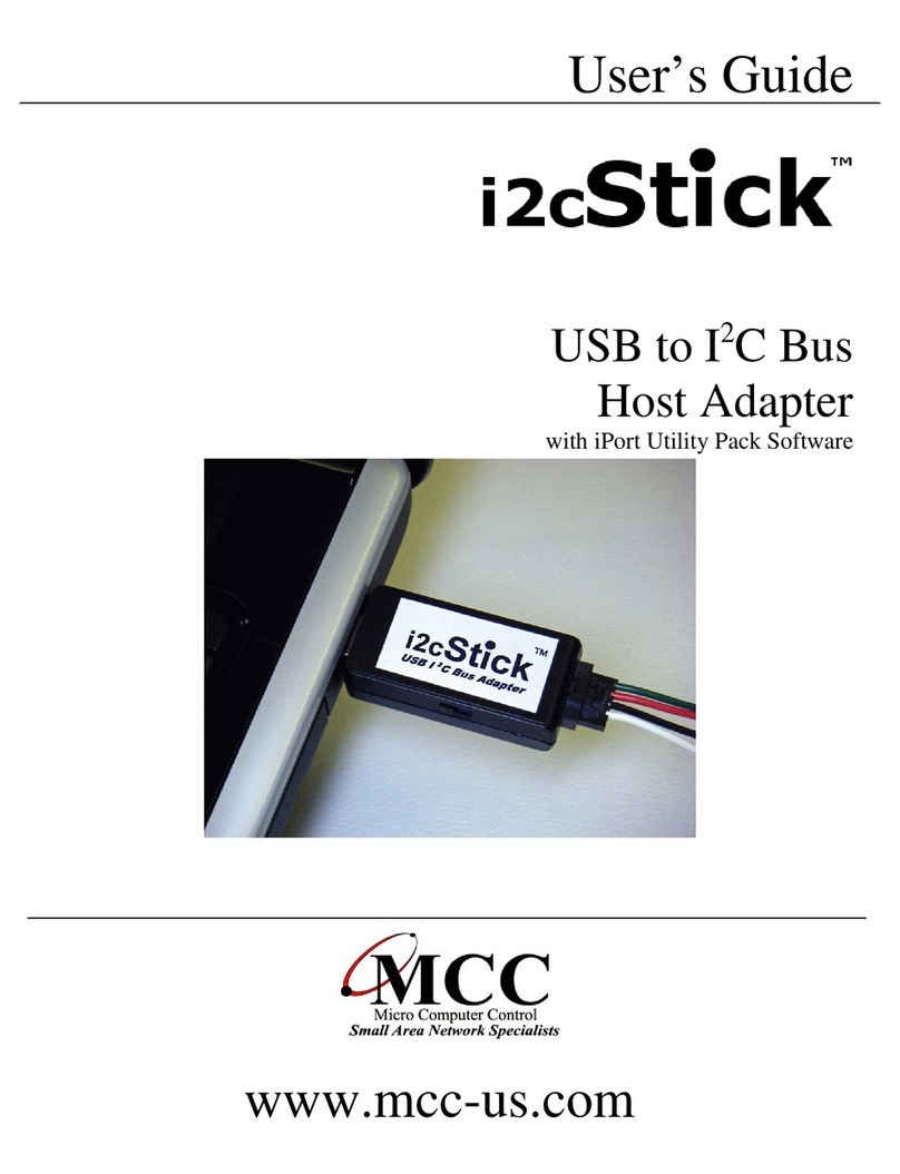 MCC i2cStick user guide