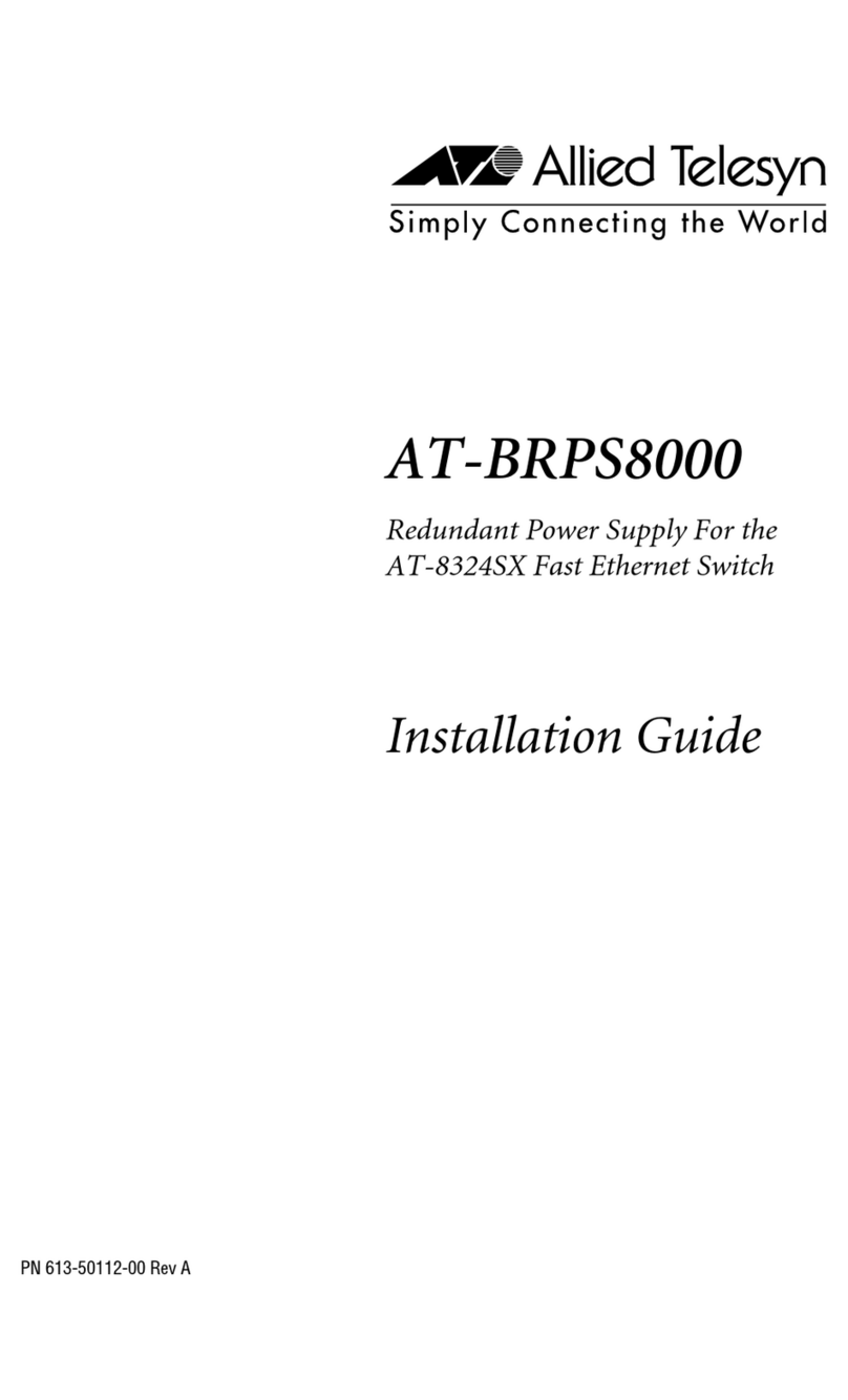 Allied Telesis AT-BRPS8000 User manual
