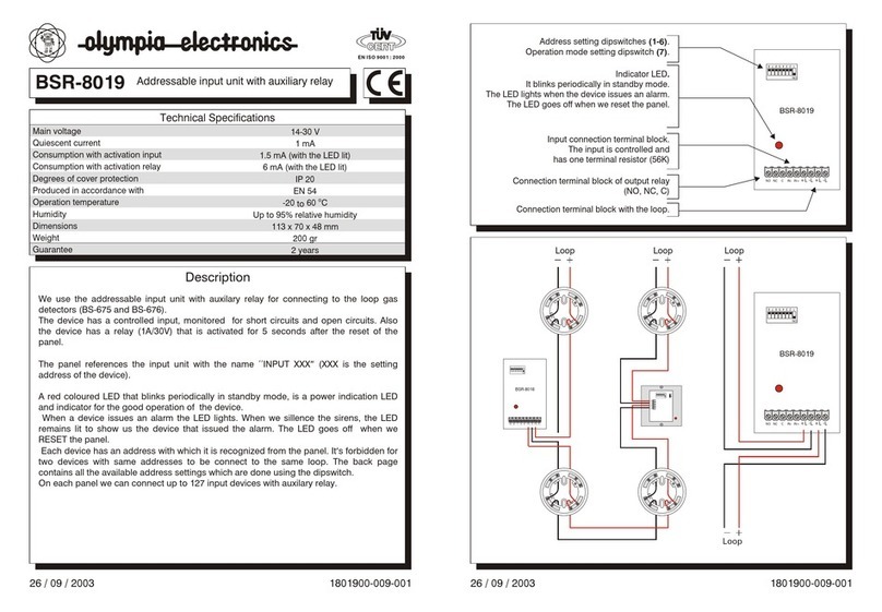 olympia electronics BSR-8019 User manual
