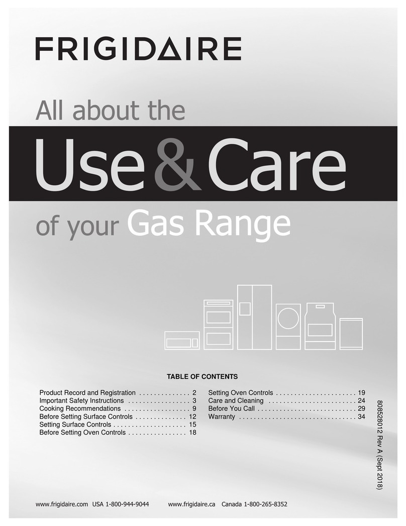 Frigidaire FFGF3052TWD User manual