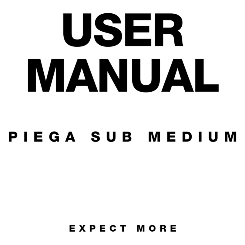 Piega SUB MEDIUM User manual