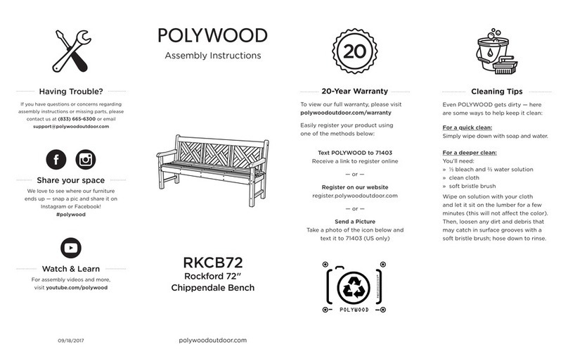 Polywood RKCB72 User manual