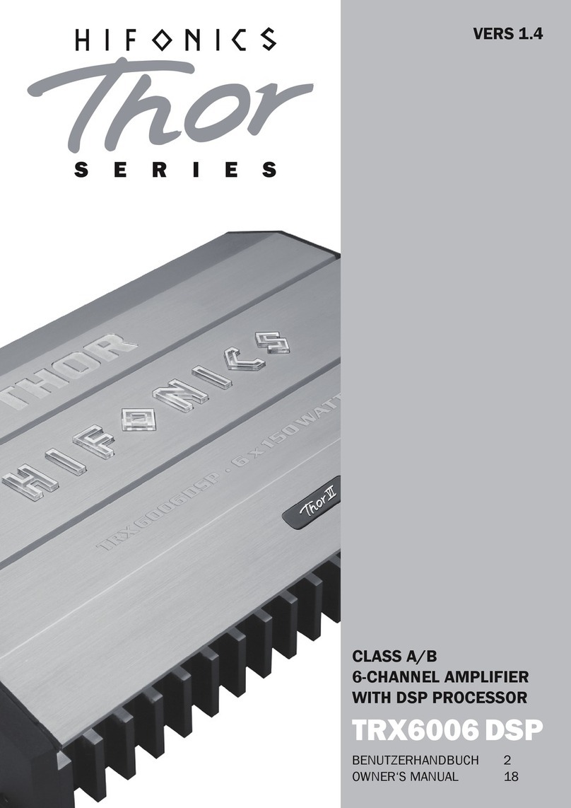 Audiodesign Thor TRX6006 DSP User manual