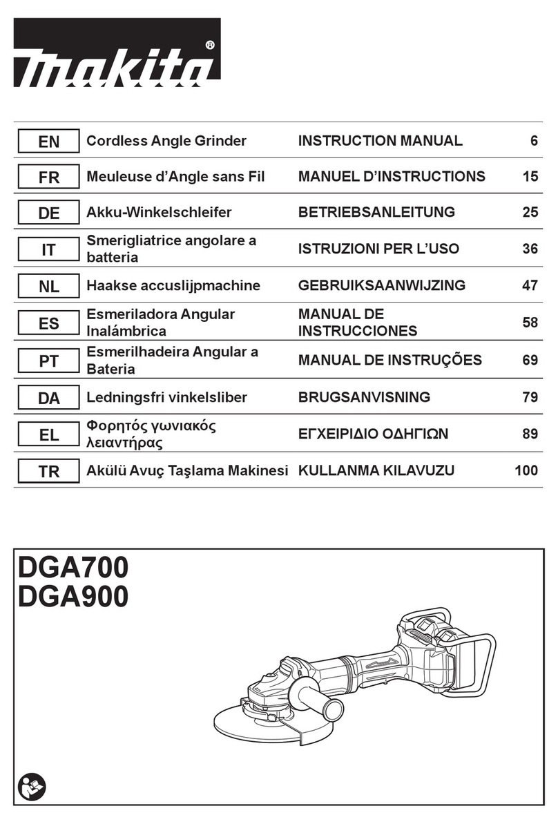 Makita DGA900ZKX2 instruction manual