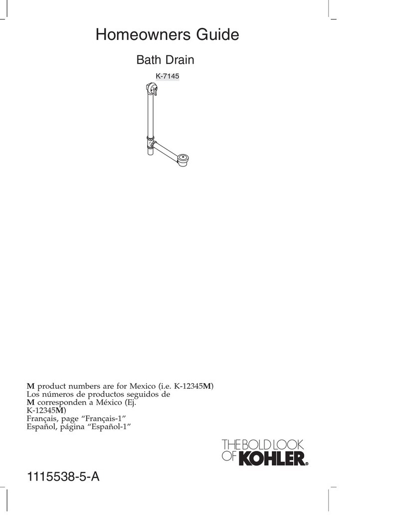 Kohler K-7145 Homeowner's guide