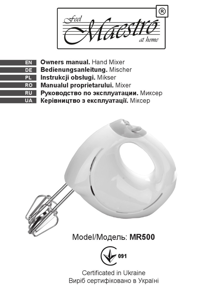 Maestro MR500 User manual