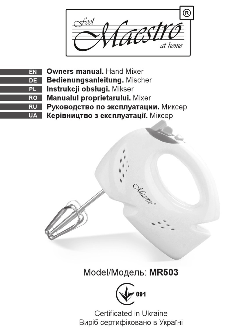 Maestro MR503 owner's manual