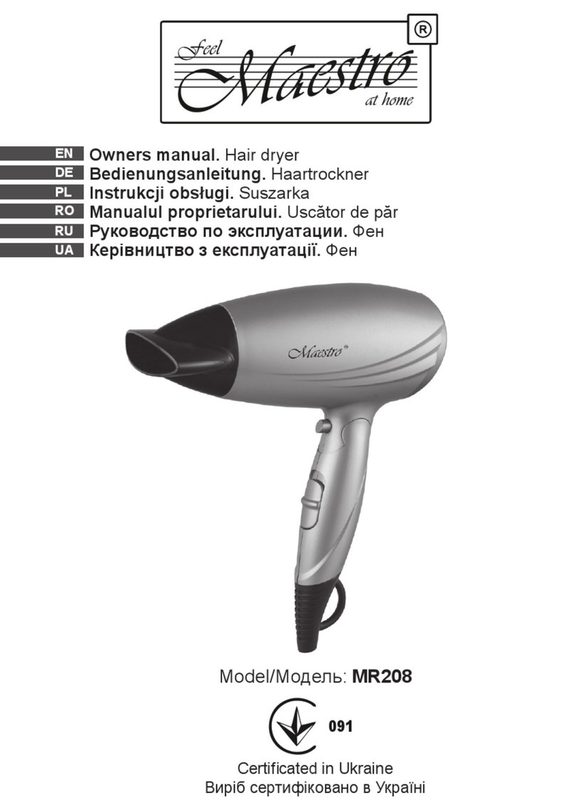 Maestro MR208 User manual