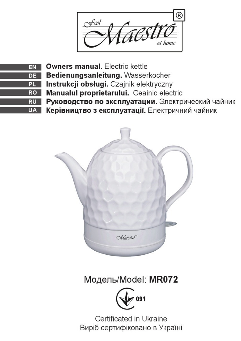 Maestro MR072 User manual Maestro MR072 User manual