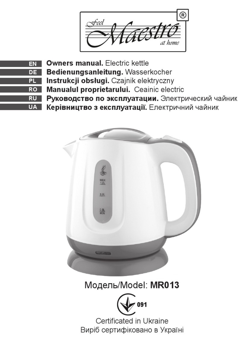 Maestro MR013 User manual