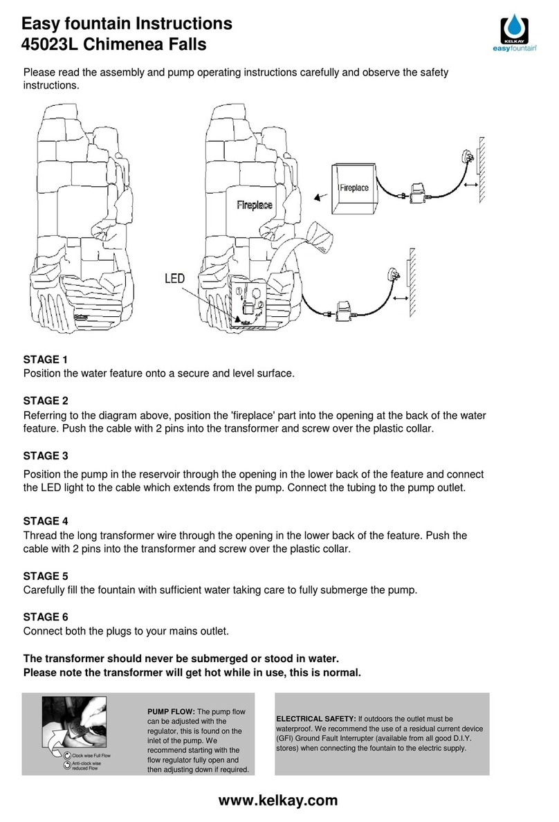 Kelkay 45023L Chimenea Falls Product information sheet