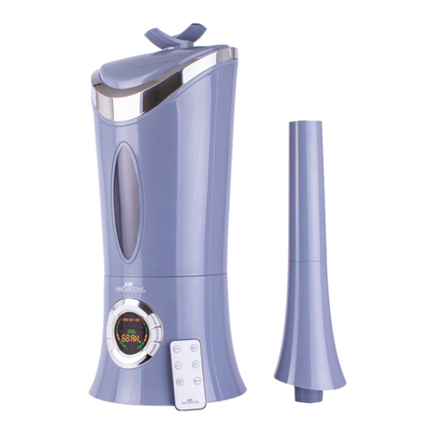 AIRINNOVATIONS Clean Mist Smart Humidifier MH-702A Platinum Instruction manual and warranty information AIRINNOVATIONS Clean Mist Smart Humidifier MH-702A Platinum Instruction manual and warranty information
