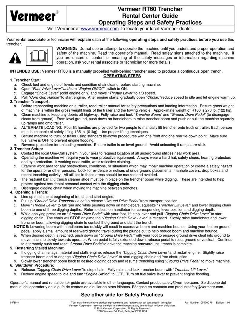 Vermeer RT60 Rental Center Guide