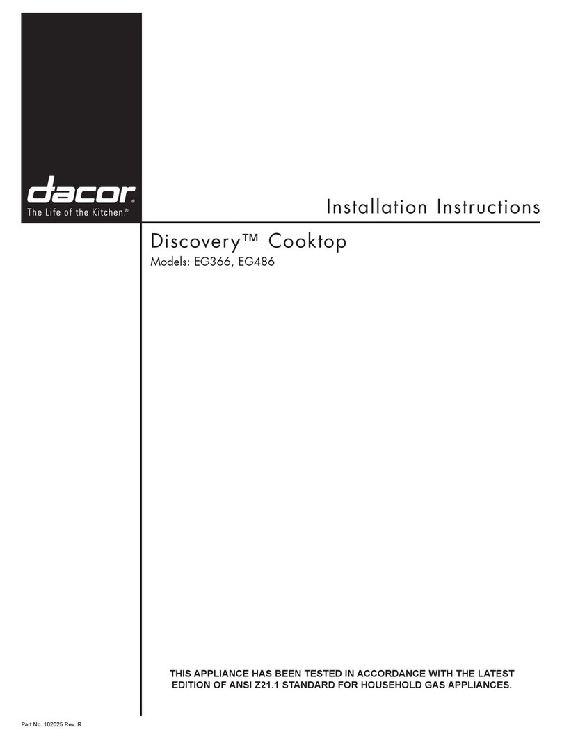 Dacor Discovery EG486SCHNG User manual