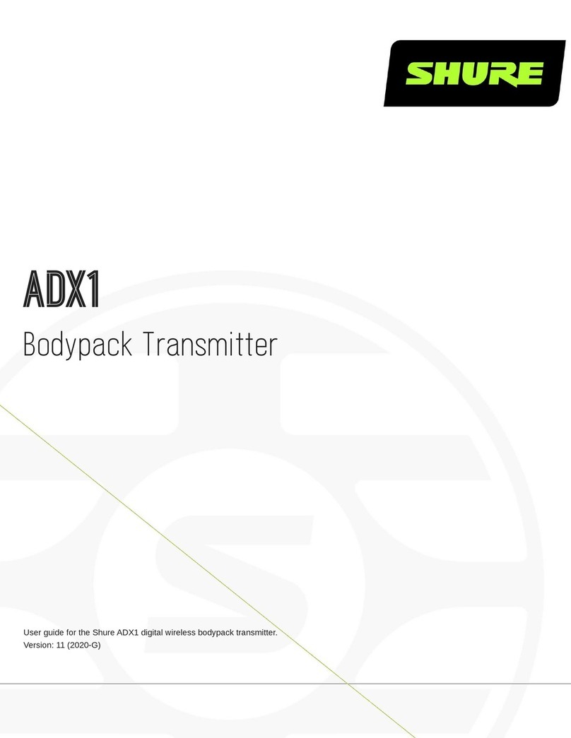 Shure ADX1-G56 User manual